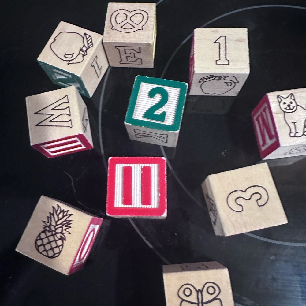 VGC MELISSA & DOUG Deluxe Children 50-Piece Wooden ABC/123 Blocks w/Plastic Case - Picture 13 of 13